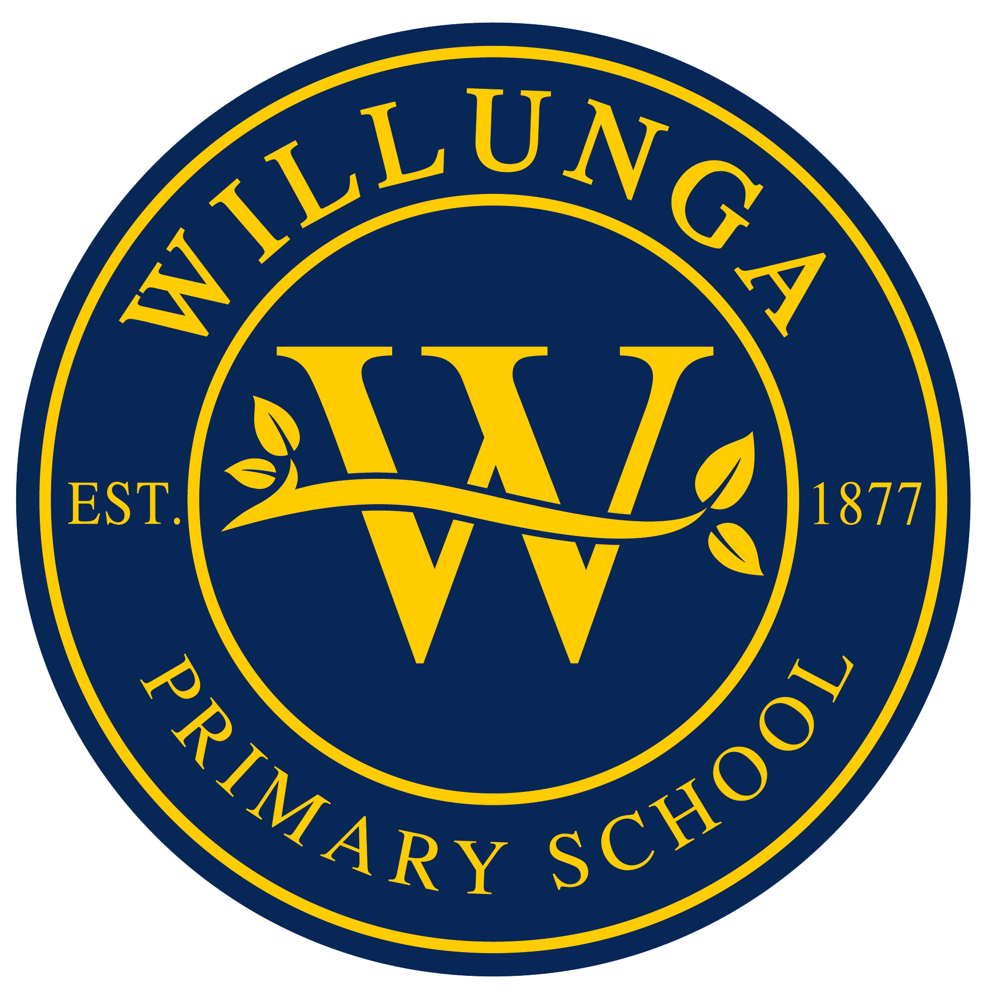 willunga logo blue and yellow